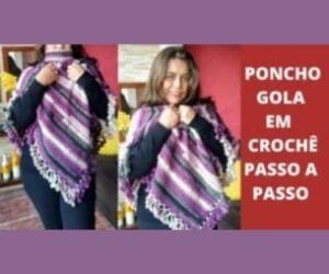 Poncho Estola de Crochê Passo a Passo