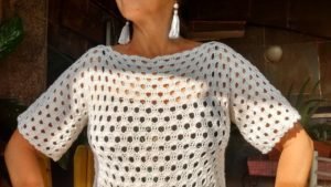 Blusa Samy em Crochê Passo a Passo