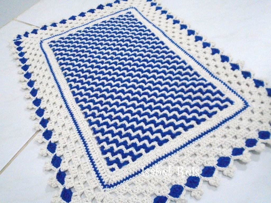 Tapetes de Crochê Retangular