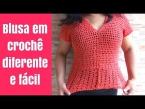 Blusa de Crochê Fácil Para Iniciantes