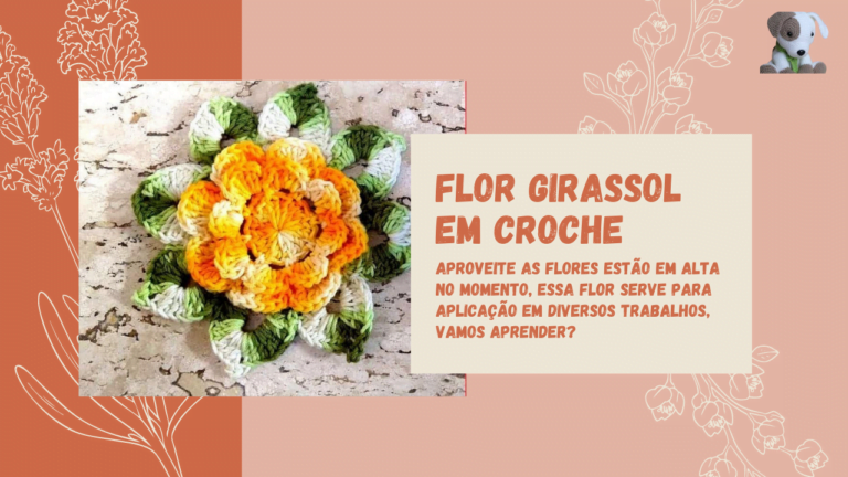 Flor Girassol em Croche