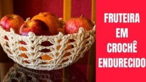 Cesta de Crochê Endurecido