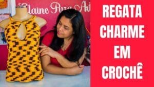 Blusa Regata de Crochê