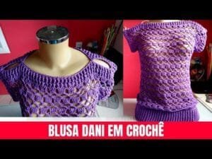 Blusa de Crochê Circular