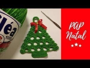 Como Fazer Mini Arvore de Crochê Natal