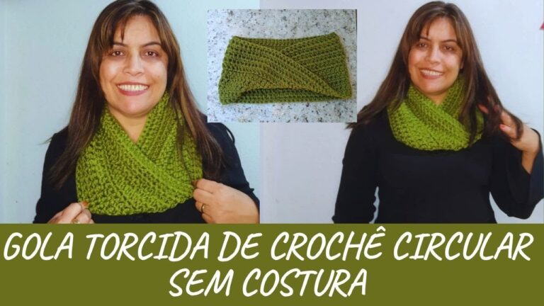 Gola de Crochê Fácil e Rápida