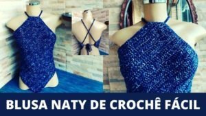 Blusa de Crochê Frente Única