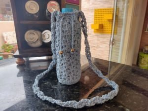 Garrafa Decorada Com Crochê