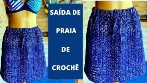 Saia Saída de Praia Crochê